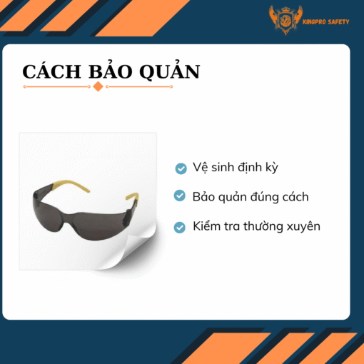 Kính Bảo Hộ Lao Động KP-7161B Smoke - Ảnh 3