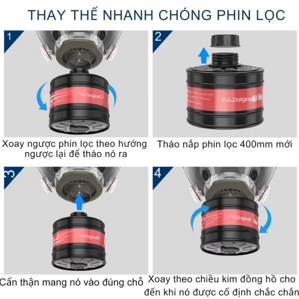 Hướng dẫn thao tác thay thế phin lọc