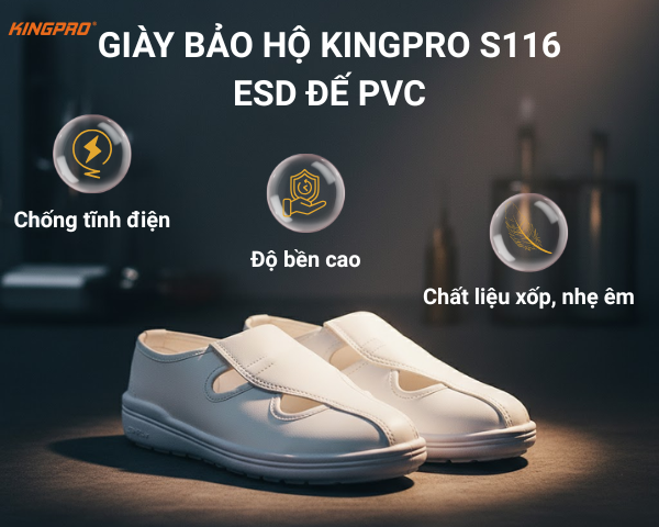 Tính năng nổi bật của giày bảo hộ ESD KingPro