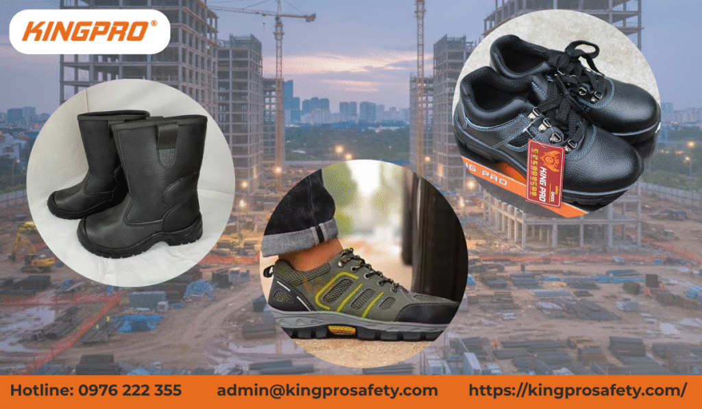 giày bảo hộ cho công trình