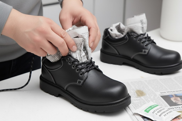 Cách xử lý giày bảo hộ bị ướt đúng cách