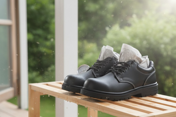 Cách xử lý giày bảo hộ bị ướt đúng cách