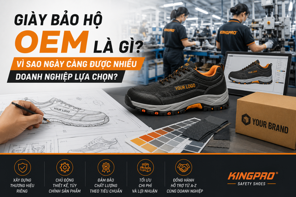 Doanh nghiệp cần đặt giày bảo hộ theo yêu cầu? KingPro sẵn sàng đồng hành