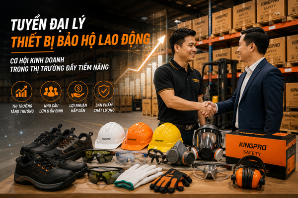 KingPro tuyển đại lý thiết bị bảo hộ lao động trên toàn quốc với chiết khấu lên đến 20%